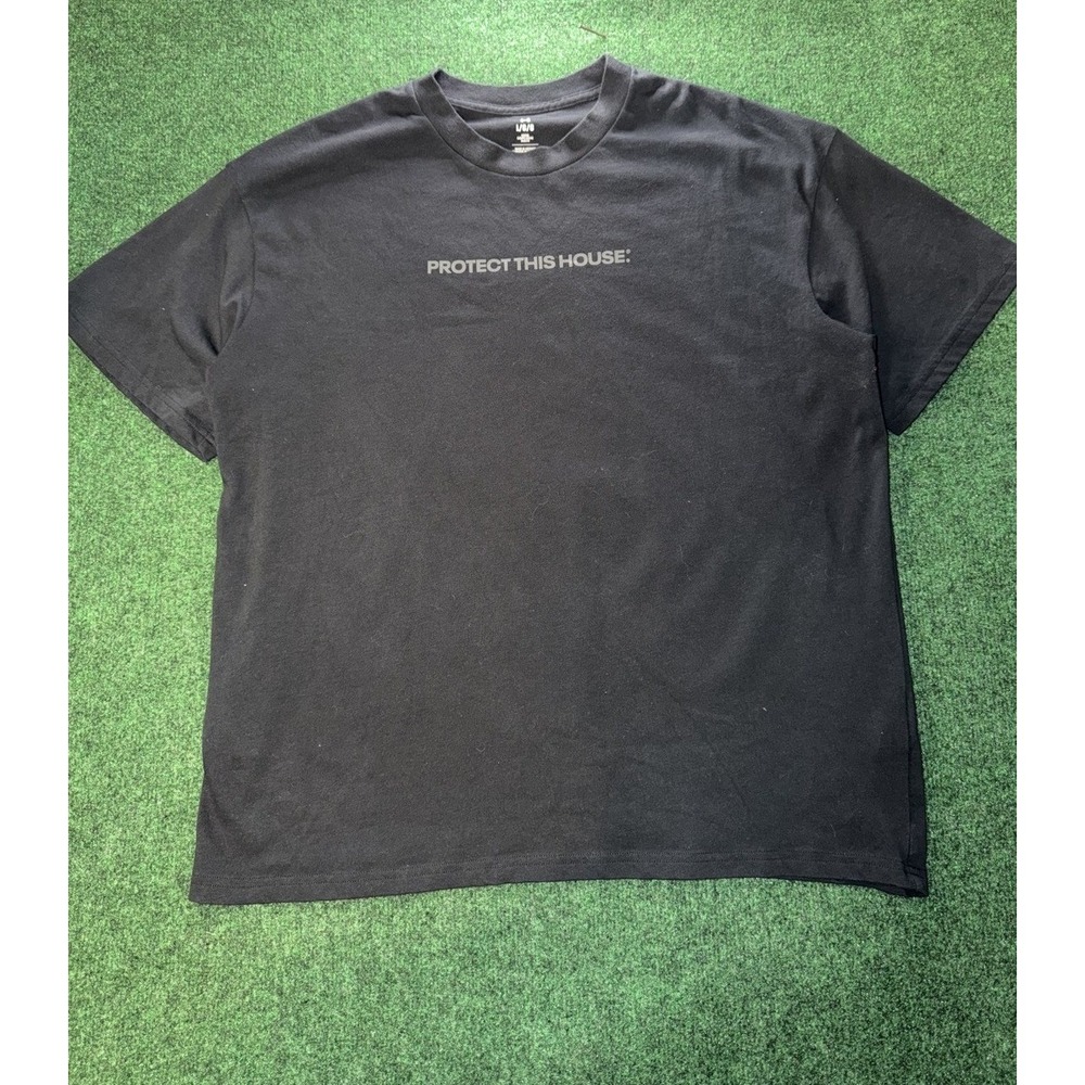 Under Armour Protect This House Black T-Shirt Mens Size L Loose
